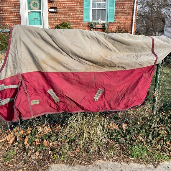 Horse TURN-OUT SHEET 72" Riders' Int'l (Dover) ProfessionallyCleaned & ReProofed - Picture 3 of 5